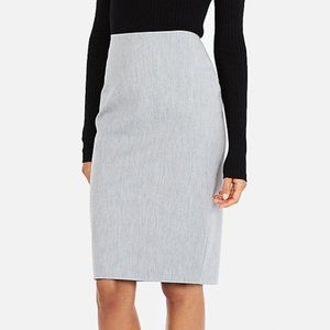 Express Pencil Skirt Formal High Waisted Gray Zip